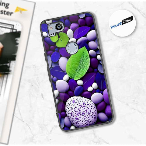 Google Pixel 2 Cover - Flower Series - Premium Printed Metal soft Bumper shock Proof Case