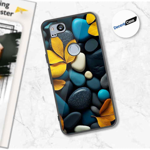 Google Pixel 2 Cover - Flower Series - Premium Printed Metal soft Bumper shock Proof Case