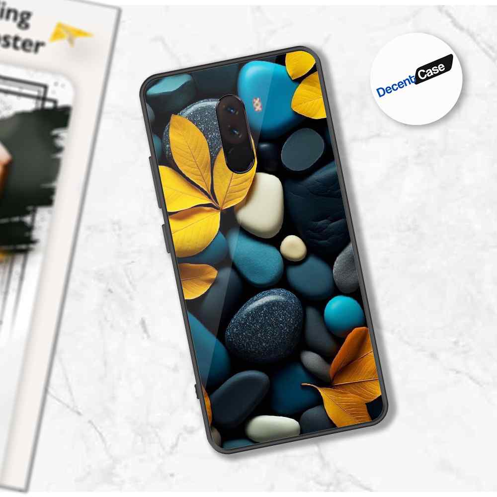 Xiaomi Pocophone F1 Cover - Flower Series - Premium Printed Metal soft Bumper shock Proof Case