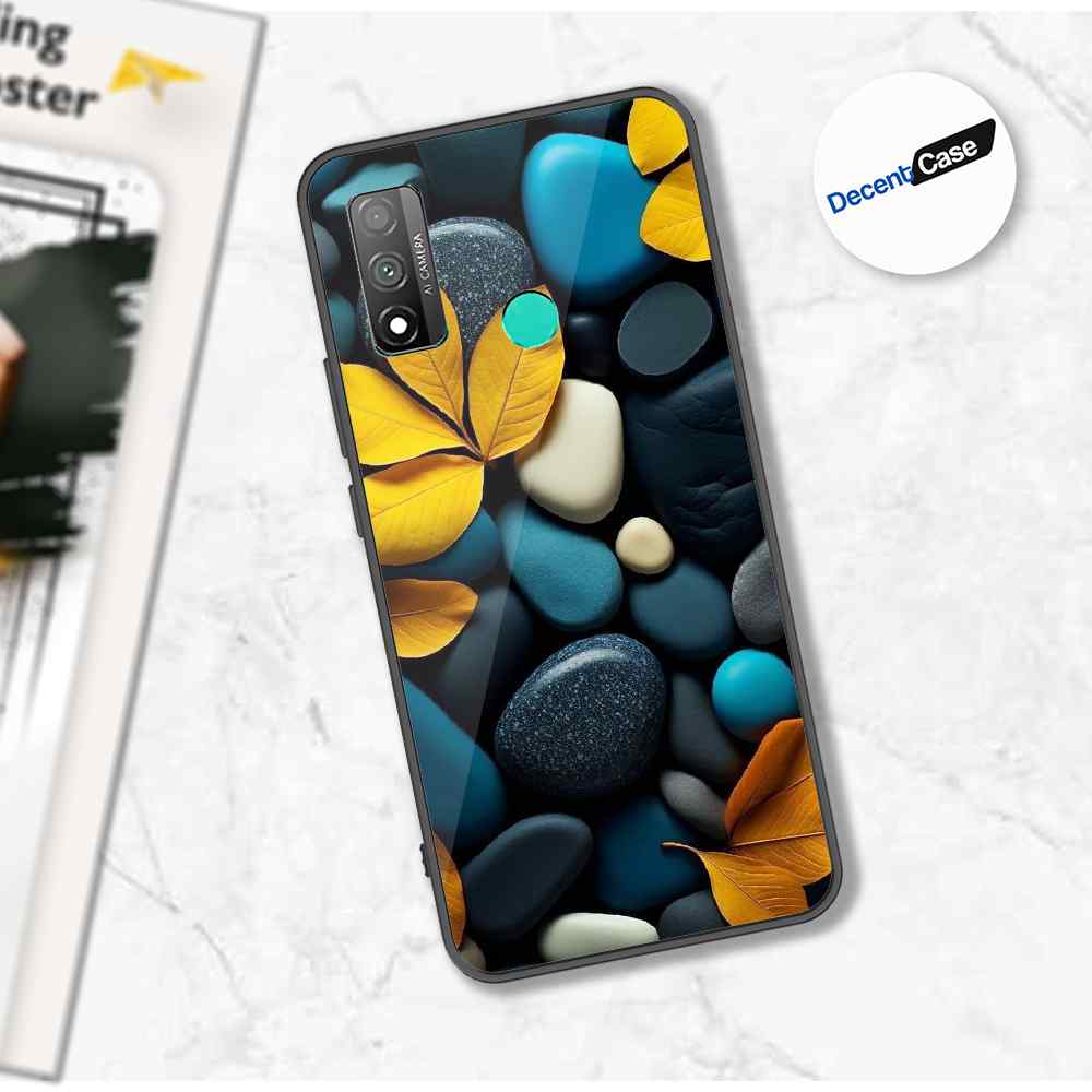 Huawei P smart 2020  Cover - Flower Series - Premium Printed Metal soft Bumper shock Proof Case