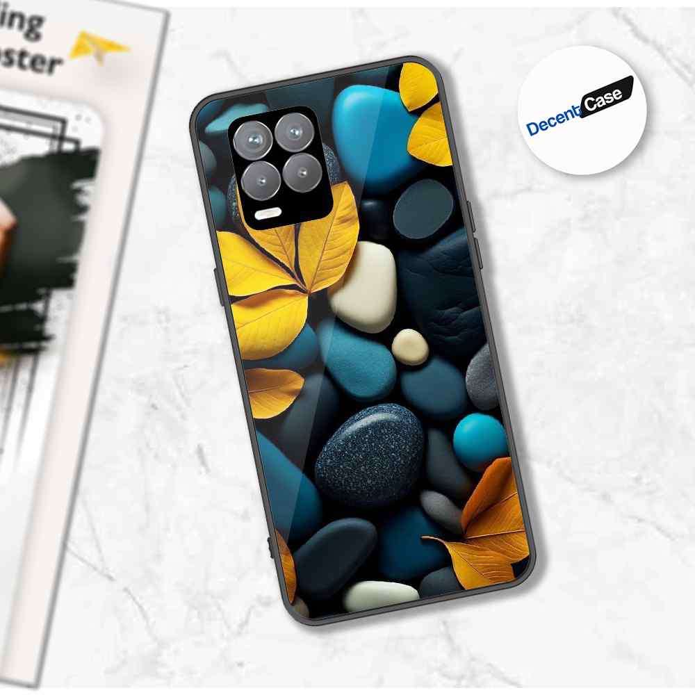 Realme 8 Cover - Flower Series - Premium Printed Metal soft Bumper shock Proof Case