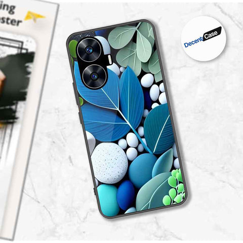 Realme C55 Cover - Flower Series - Premium Printed Metal soft Bumper shock Proof Case
