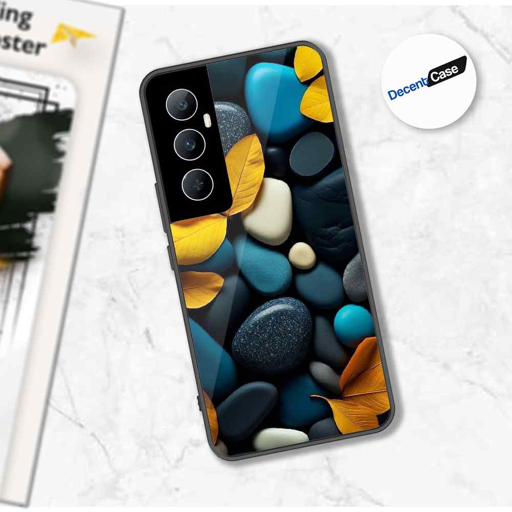 Realme C65 Cover - Flower Series - Premium Printed Metal soft Bumper shock Proof Case