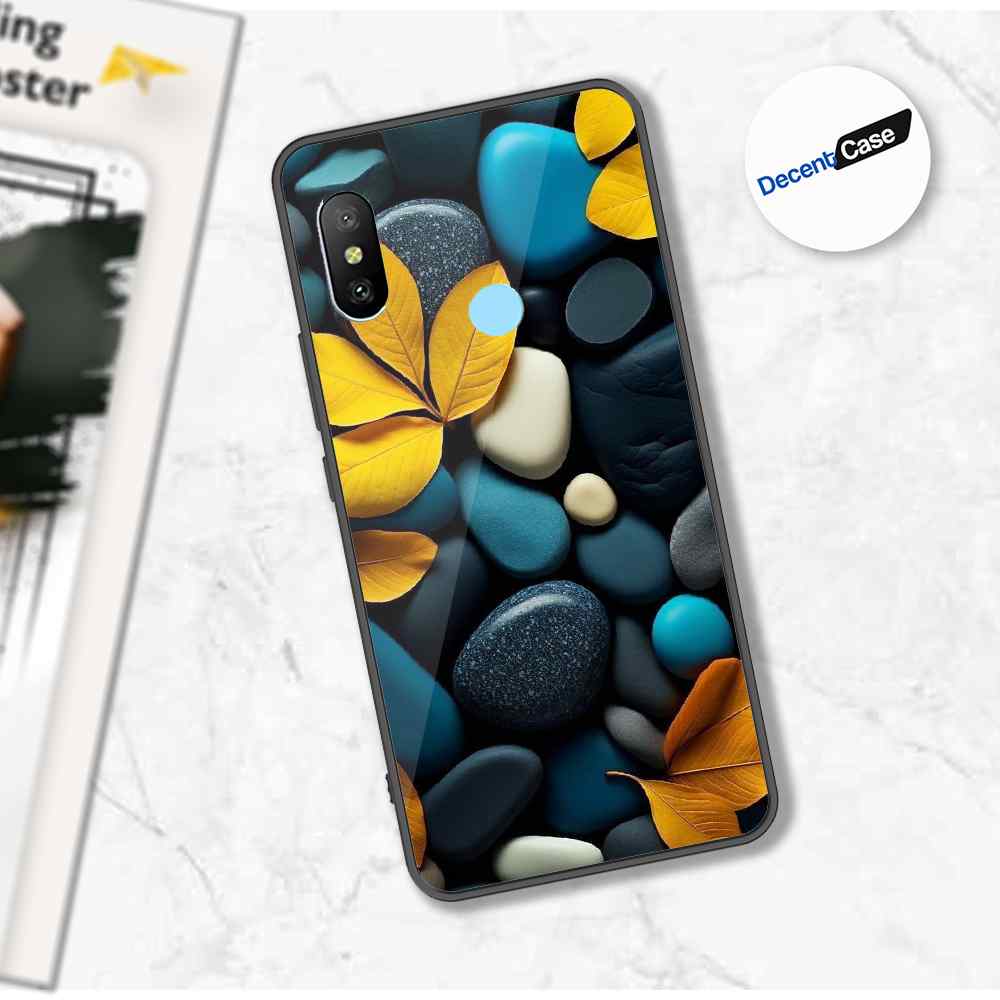 Xiaomi Redmi Note 6 Cover - Flower Series - Premium Printed Metal soft Bumper shock Proof Case