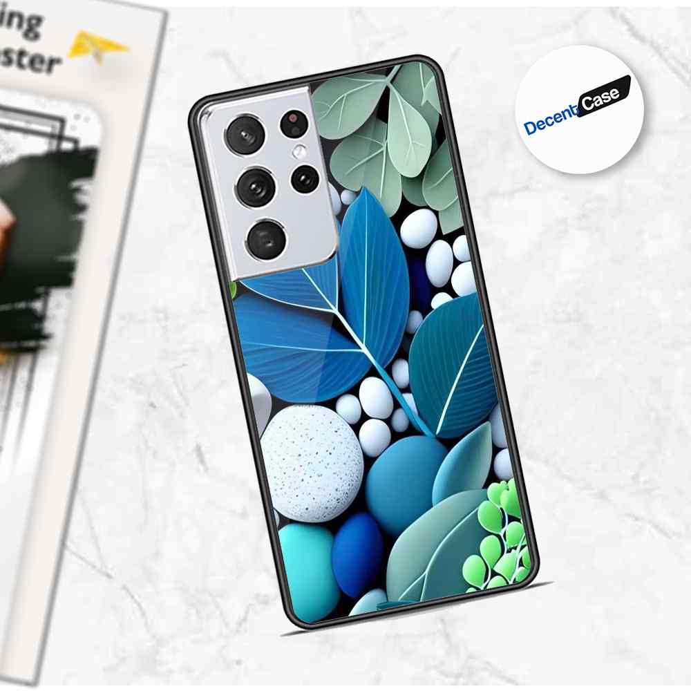 Samsung Galaxy S21 Ultra 5G Cover - Flower Series - Premium Printed Metal soft Bumper shock Proof Case