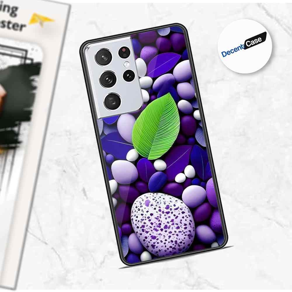 Samsung Galaxy S21 Ultra 5G Cover - Flower Series - Premium Printed Metal soft Bumper shock Proof Case