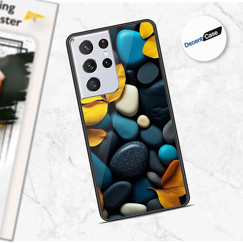 Samsung Galaxy S21 Ultra 5G Cover - Flower Series - Premium Printed Metal soft Bumper shock Proof Case