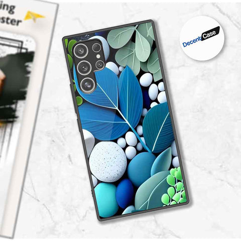 Samsung Galaxy S22 Ultra 5G Cover - Flower Series - Premium Printed Metal soft Bumper shock Proof Case