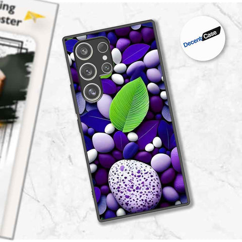 Samsung Galaxy S24 Ultra Cover - Flower Series - Premium Printed Metal soft Bumper shock Proof Case