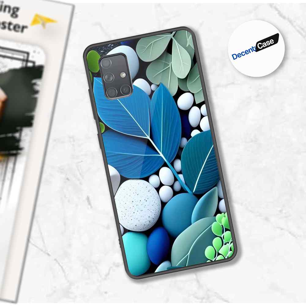 Samsung Galaxy A71 Cover - Flower Series - Premium Printed Metal soft Bumper shock Proof Case