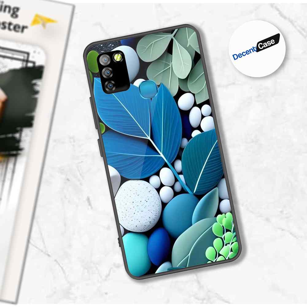 Infinix Smart 5 Cover - Flower Series - Premium Printed Metal soft Bumper shock Proof Case