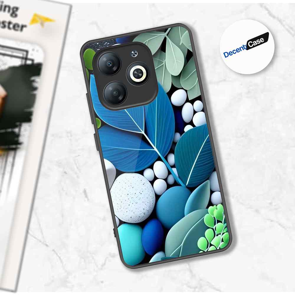 Tecno Spark 20 Cover - Flower Series - Premium Printed Metal soft Bumper shock Proof Case