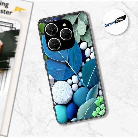 Tecno Spark 20 Pro Cover - Flower Series - Premium Printed Metal soft Bumper shock Proof Case