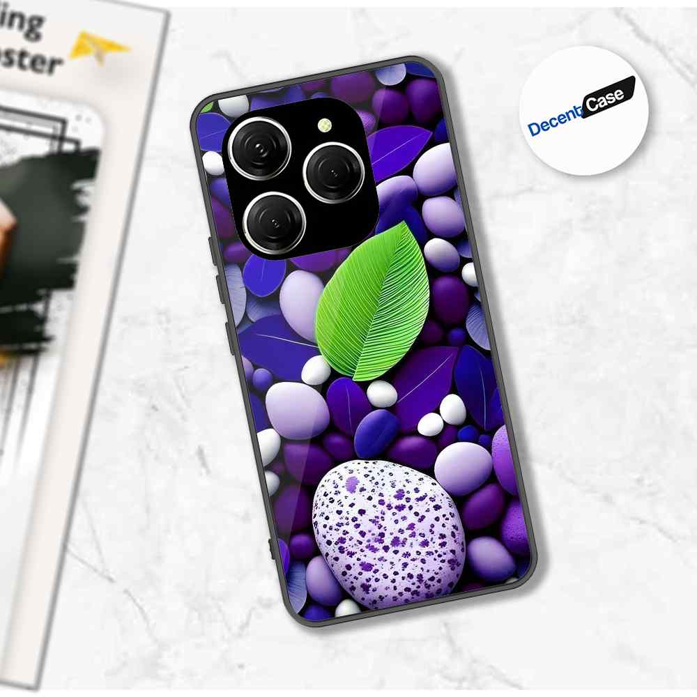 Tecno Spark 20 Pro Cover - Flower Series - Premium Printed Metal soft Bumper shock Proof Case