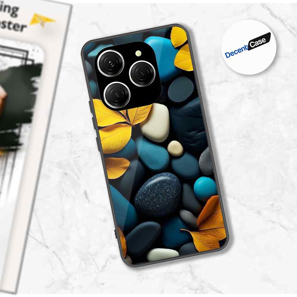 Tecno Spark 20 Pro Cover - Flower Series - Premium Printed Metal soft Bumper shock Proof Case