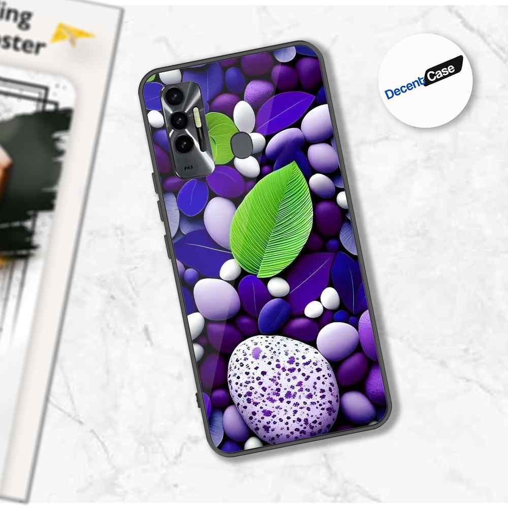 Tecno Spark 7T Cover - Flower Series - Premium Printed Metal soft Bumper shock Proof Case