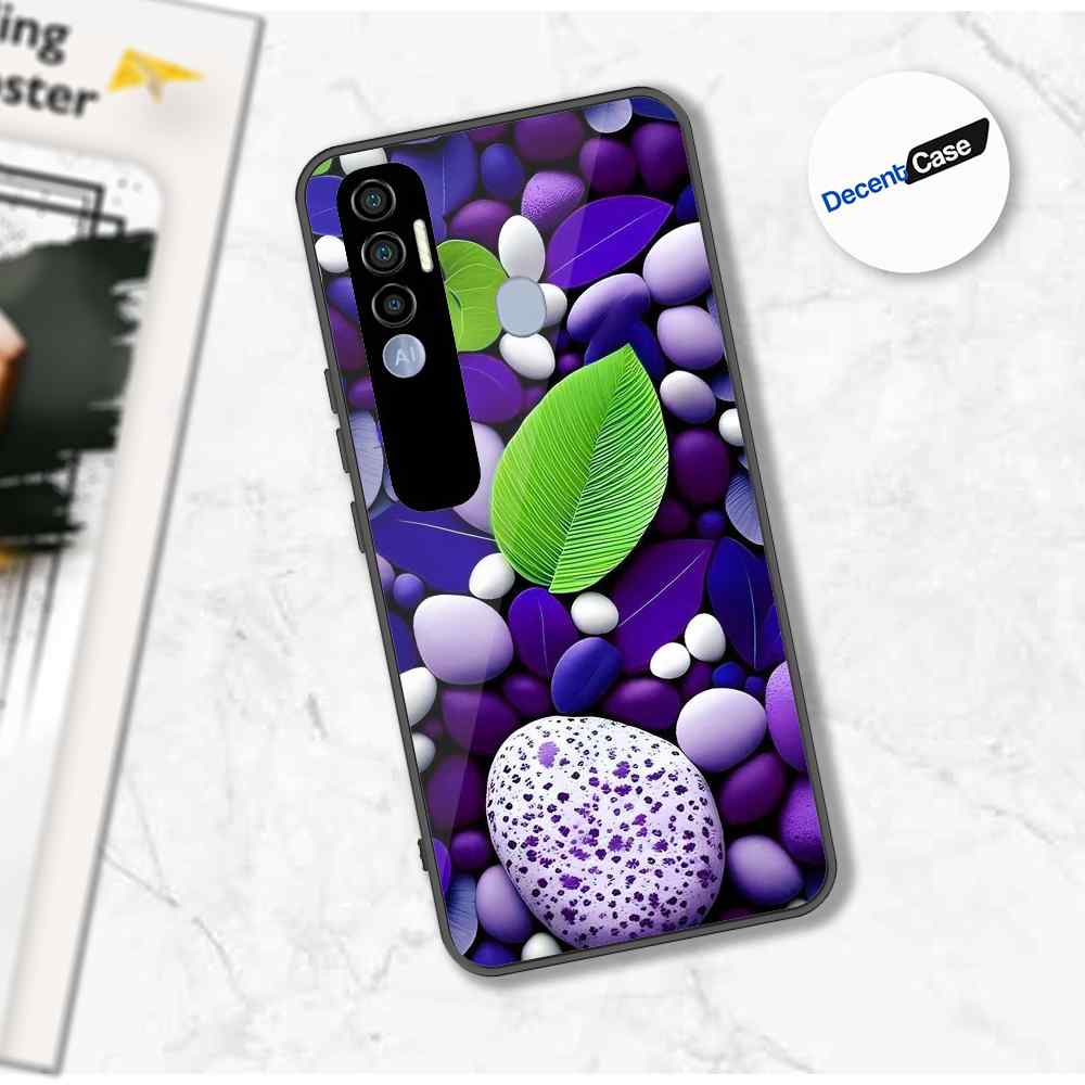 Tecno Spark 7 Pro Cover - Flower Series - Premium Printed Metal soft Bumper shock Proof Case