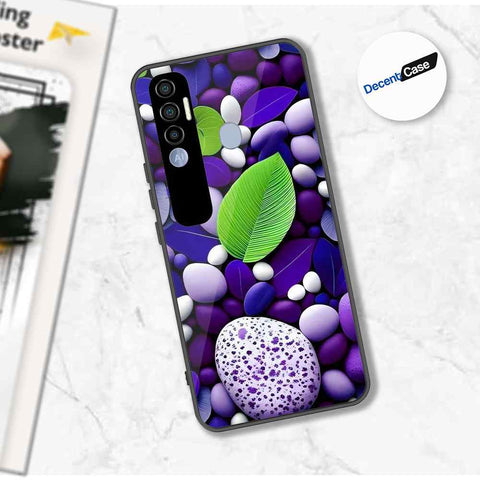 Tecno Spark 7 Pro Cover - Flower Series - Premium Printed Metal soft Bumper shock Proof Case
