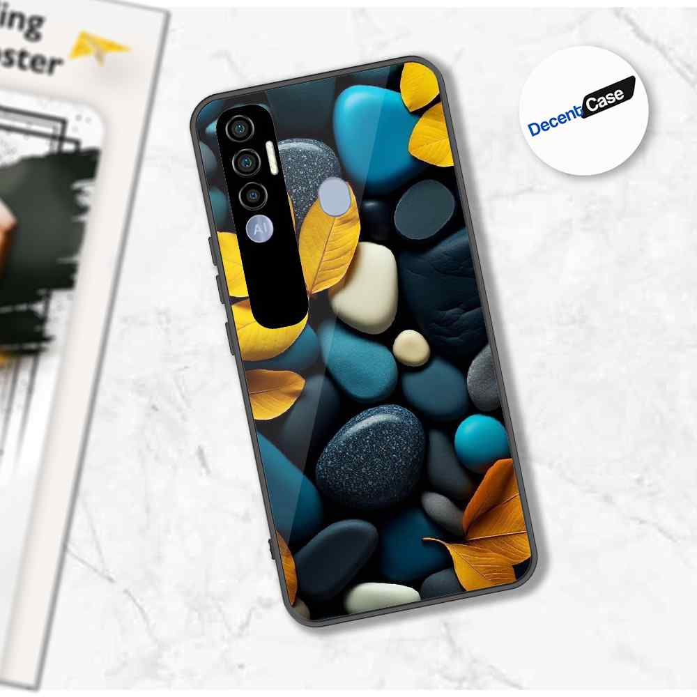 Tecno Spark 7 Pro Cover - Flower Series - Premium Printed Metal soft Bumper shock Proof Case
