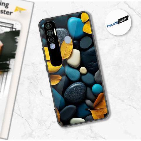 Tecno Spark 7 Pro Cover - Flower Series - Premium Printed Metal soft Bumper shock Proof Case