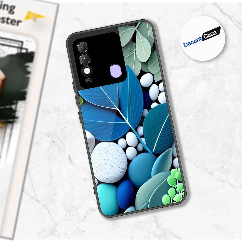 Tecno Spark 8 Cover - Flower Series - Premium Printed Metal soft Bumper shock Proof Case