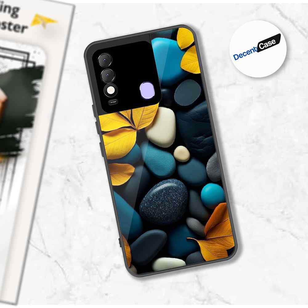 Tecno Spark 8 Cover - Flower Series - Premium Printed Metal soft Bumper shock Proof Case