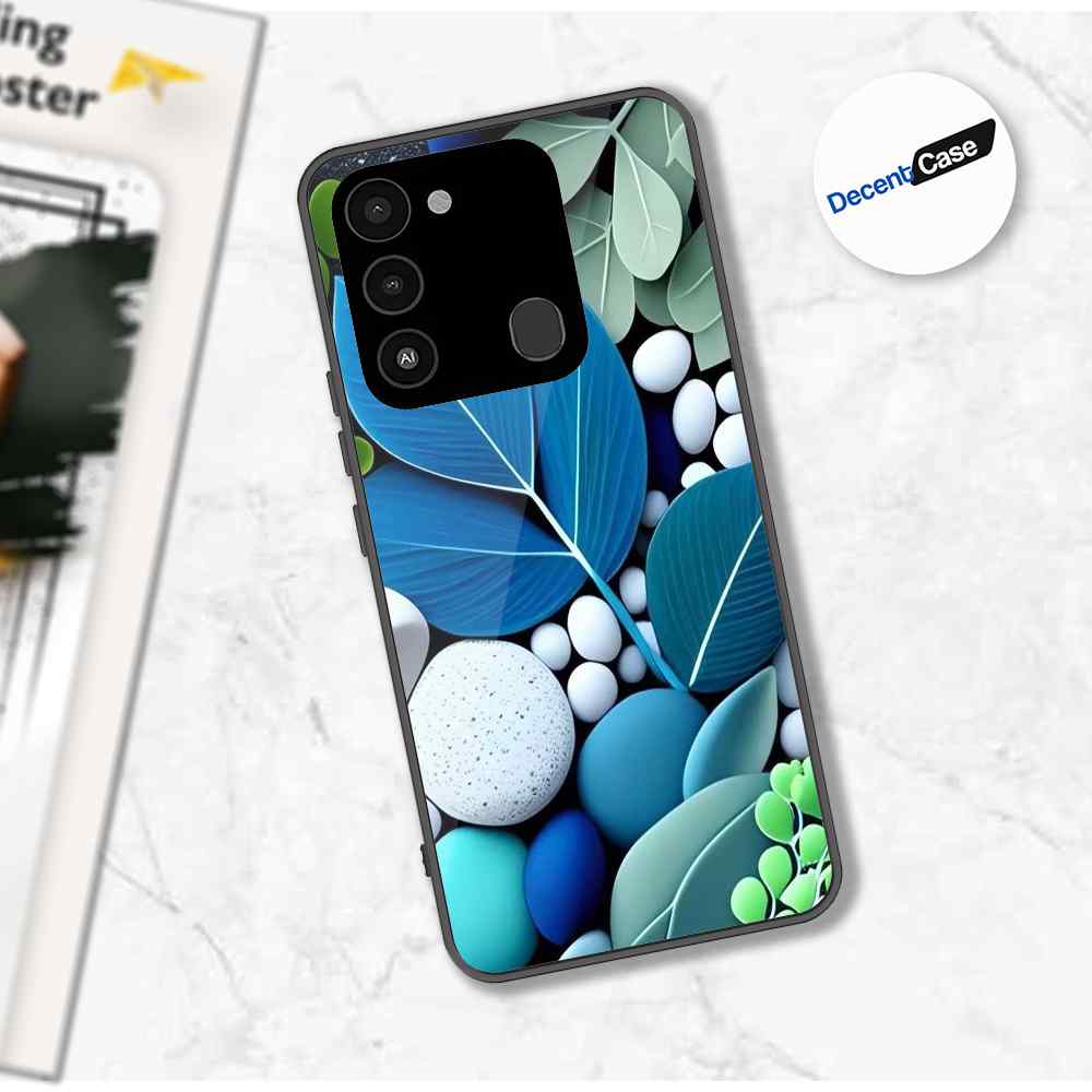 Tecno Spark Go 2022 Cover - Flower Series - Premium Printed Metal soft Bumper shock Proof Case