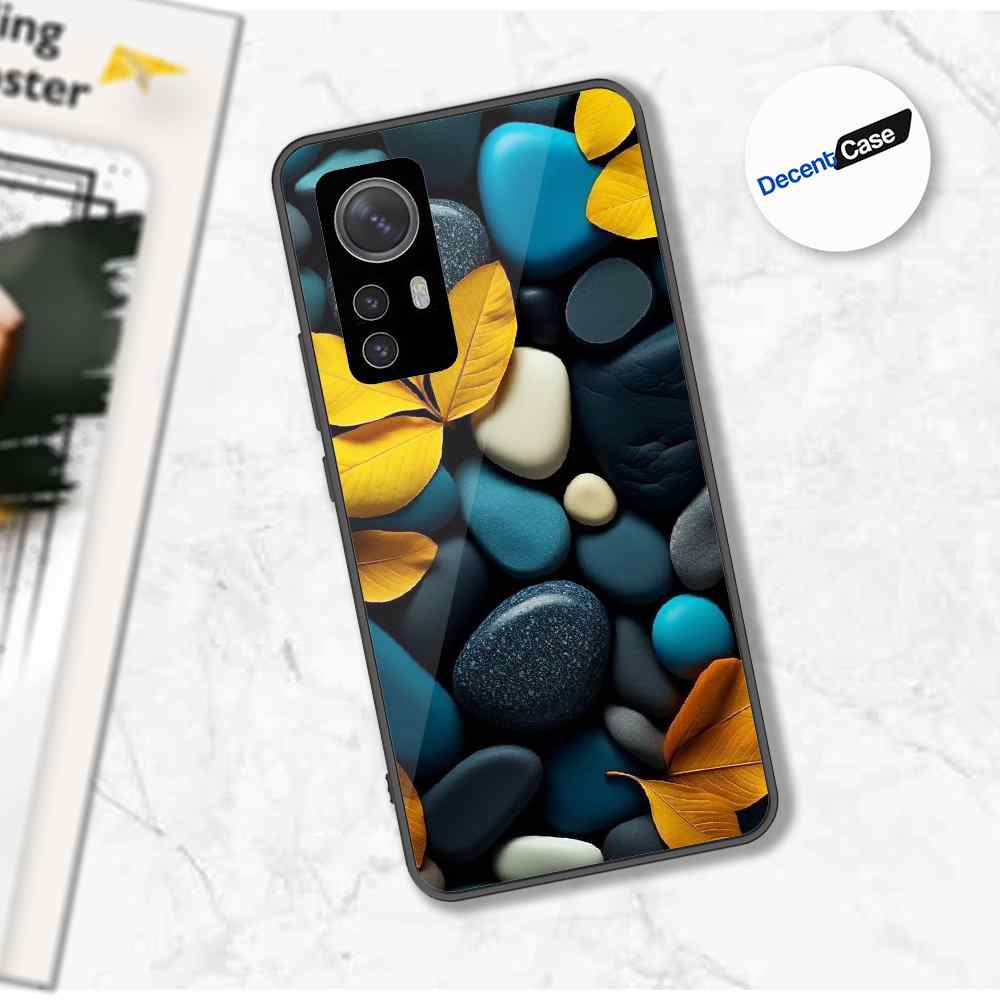 Xiaomi 12 Cover - Flower Series - Premium Printed Metal soft Bumper shock Proof Case