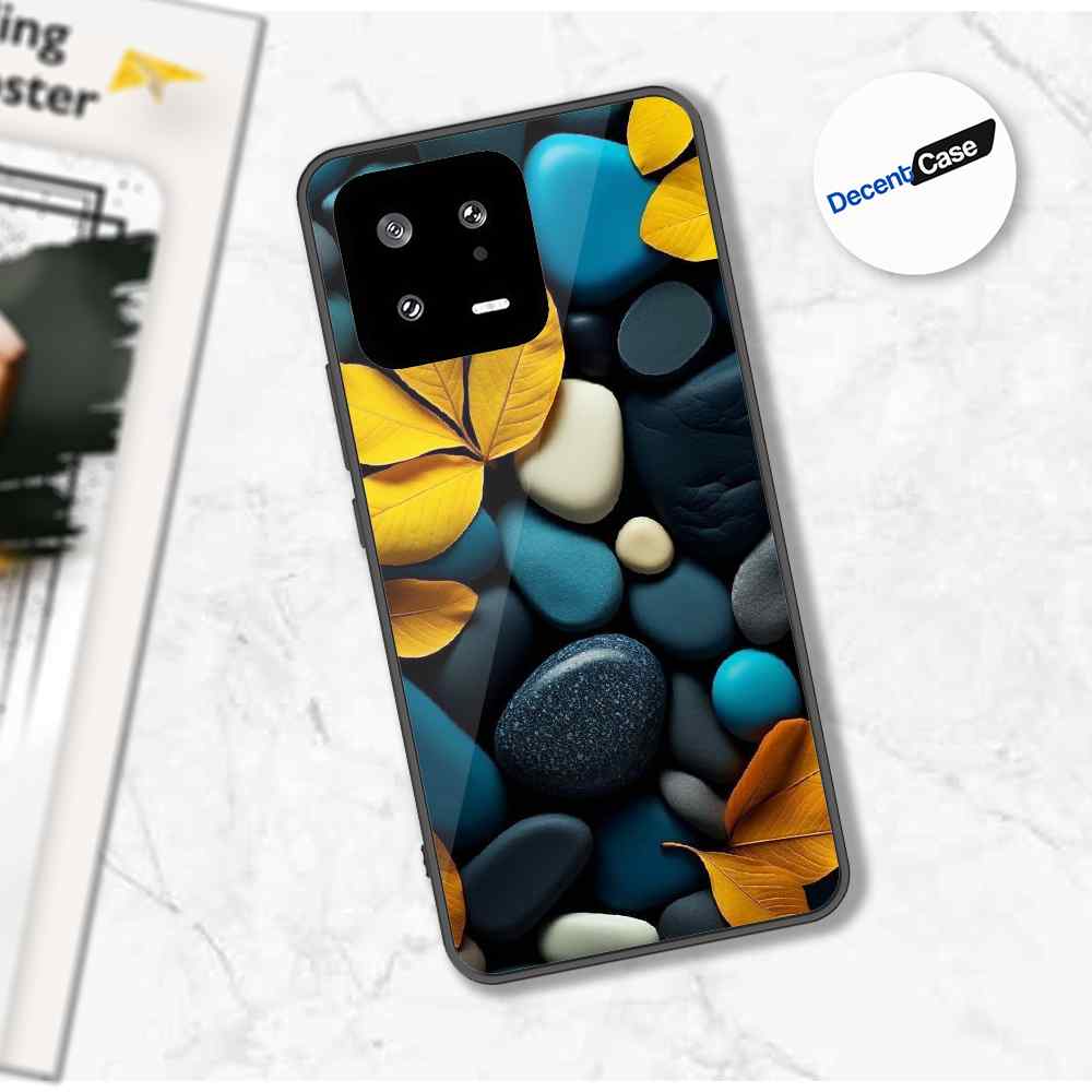 Xiaomi 13 Cover - Flower Series - Premium Printed Metal soft Bumper shock Proof Case