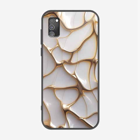 Samsung Galaxy A02s Cover - Luxury Gold Marble Series - Premium Printed Metal soft Bumper shock Proof Case