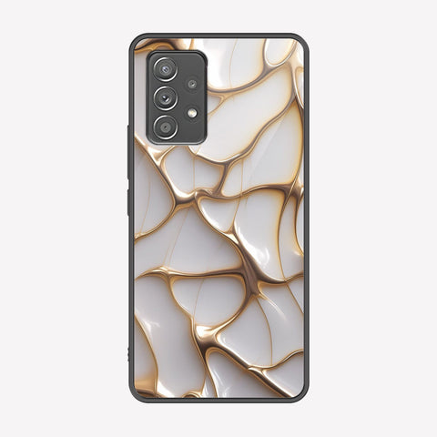 Samsung Galaxy A52s 5G Cover - Luxury Gold Marble Series - Premium Printed Metal soft Bumper shock Proof Case