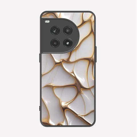 OnePlus Ace 3 Cover - Luxury Gold Marble Series - Premium Printed Metal soft Bumper shock Proof Case