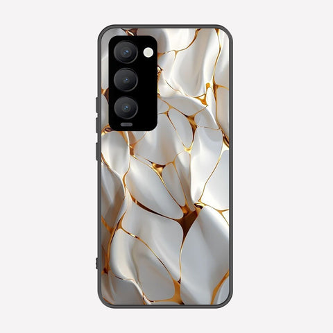 Tecno Camon 18 Premier Cover - Luxury Gold Marble Series - Premium Printed Metal soft Bumper shock Proof Case
