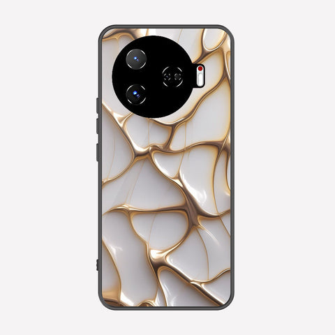 Tecno Camon 30 Pro 5G Cover - Luxury Gold Marble Series - Premium Printed Metal soft Bumper shock Proof Case