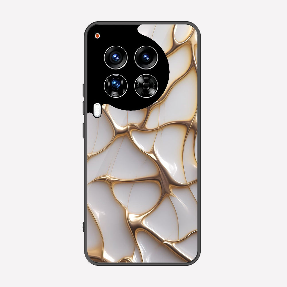 Tecno Camon 30 Premier 5G Cover - Luxury Gold Marble Series - Premium Printed Metal soft Bumper shock Proof Case