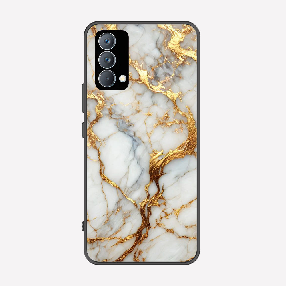 Realme GT Master Cover - Luxury Gold Marble Series - Premium Printed Metal soft Bumper shock Proof Case