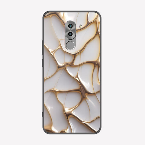Huawei Honor 6X / Mate 9 Lite Cover - Luxury Gold Marble Series - Premium Printed Metal soft Bumper shock Proof Case