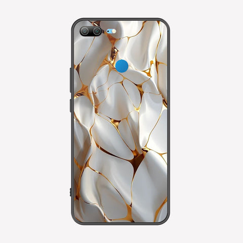 Huawei Honor 9 Lite Cover - Luxury Gold Marble Series - Premium Printed Metal soft Bumper shock Proof Case