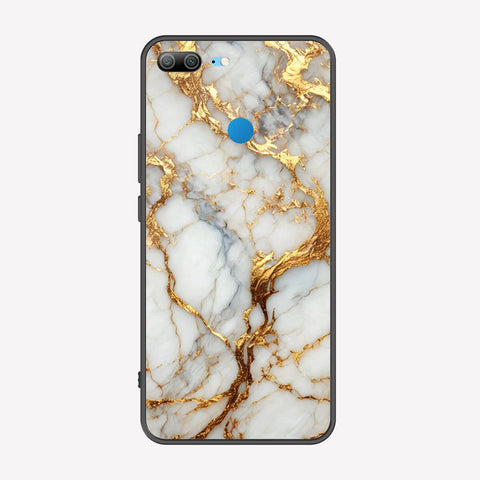 Huawei Honor 9 Lite Cover - Luxury Gold Marble Series - Premium Printed Metal soft Bumper shock Proof Case