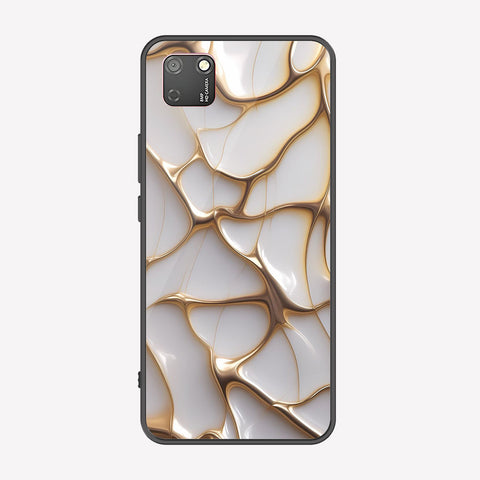 Honor 9S Cover - Luxury Gold Marble Series - Premium Printed Metal soft Bumper shock Proof Case