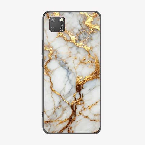 Honor 9S Cover - Luxury Gold Marble Series - Premium Printed Metal soft Bumper shock Proof Case