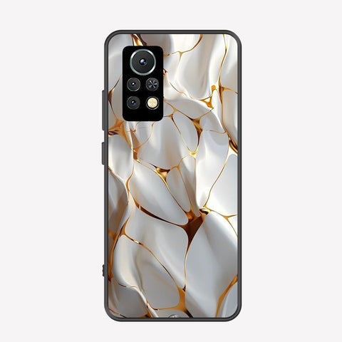 Infinix Note 11 Pro Cover - Luxury Gold Marble Series - Premium Printed Metal soft Bumper shock Proof Case