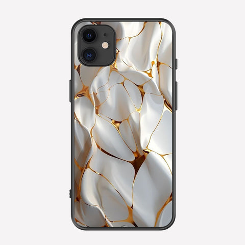 iPhone 11 Cover - Luxury Gold Marble Series - Premium Printed Metal soft Bumper shock Proof Case