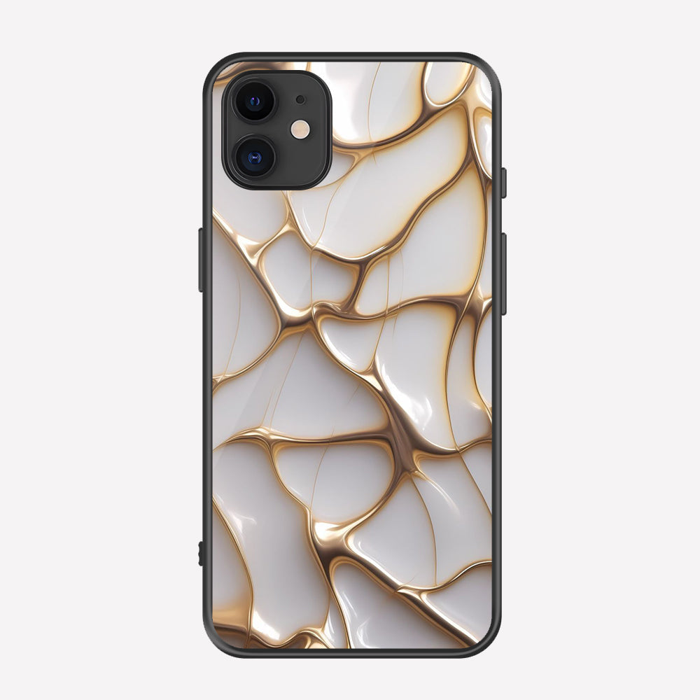 iPhone 11 Cover - Luxury Gold Marble Series - Premium Printed Metal soft Bumper shock Proof Case