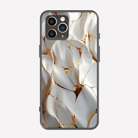 iPhone 11 Pro Max Cover - Luxury Gold Marble Series - Premium Printed Metal soft Bumper shock Proof Case