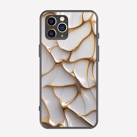 iPhone 11 Pro Max Cover - Luxury Gold Marble Series - Premium Printed Metal soft Bumper shock Proof Case
