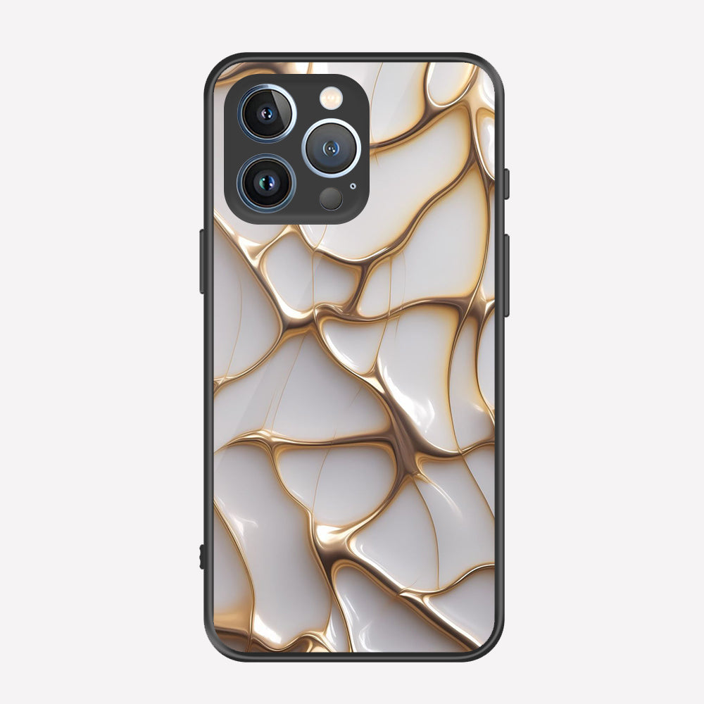 iPhone 12 Pro Cover - Luxury Gold Marble Series - Premium Printed Metal soft Bumper shock Proof Case