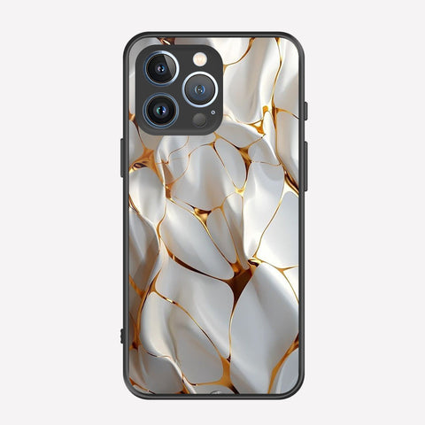 iPhone 13 Pro Cover - Luxury Gold Marble Series - Premium Printed Metal soft Bumper shock Proof Case