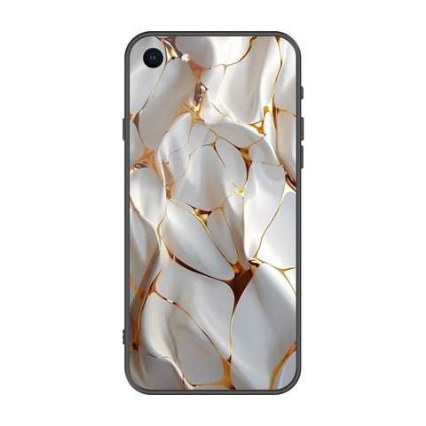 iPhone SE 2020 Cover - Luxury Gold Marble Series - Premium Printed Metal soft Bumper shock Proof Case