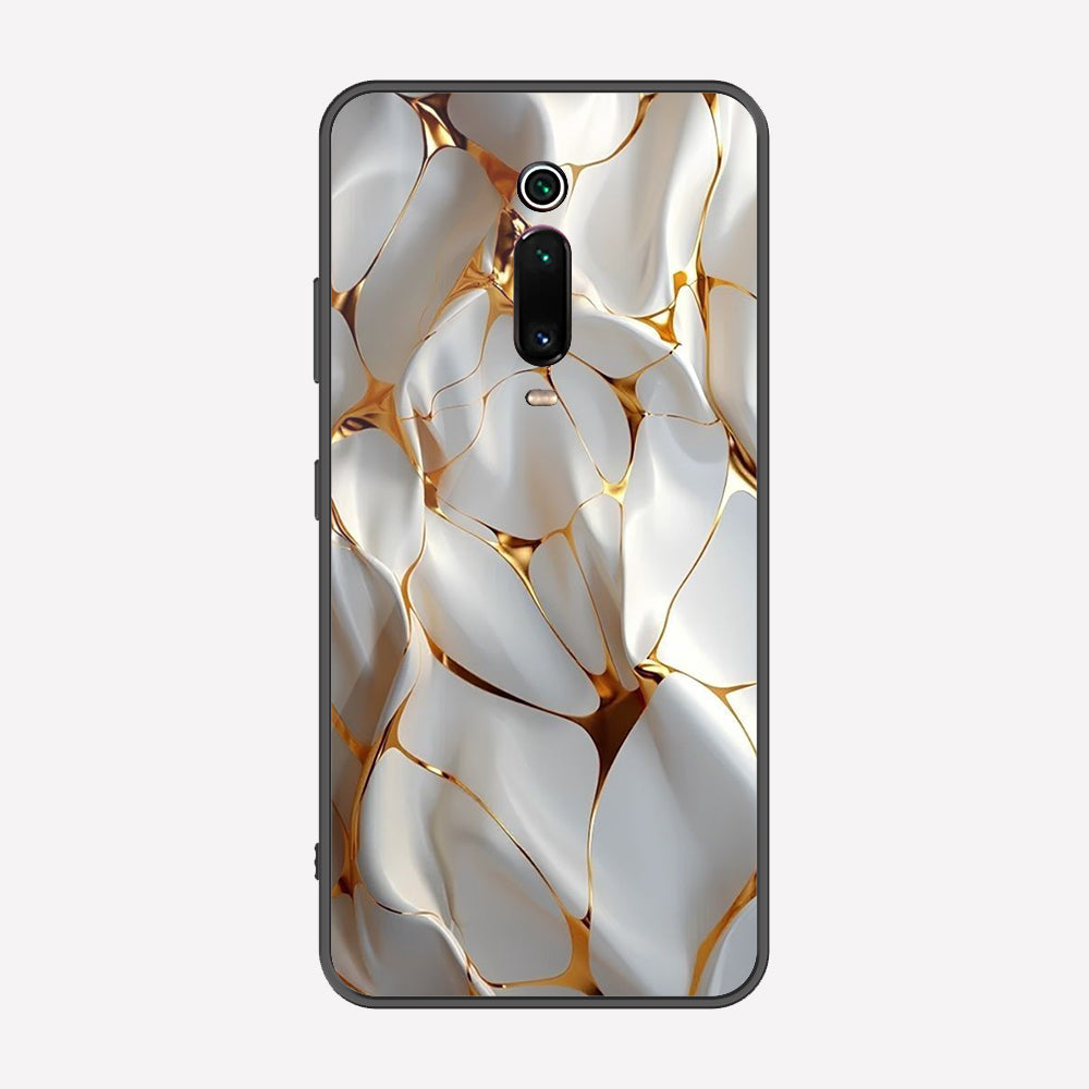 Xiaomi Mi 9T Pro Cover - Luxury Gold Marble Series - Premium Printed Metal soft Bumper shock Proof Case
